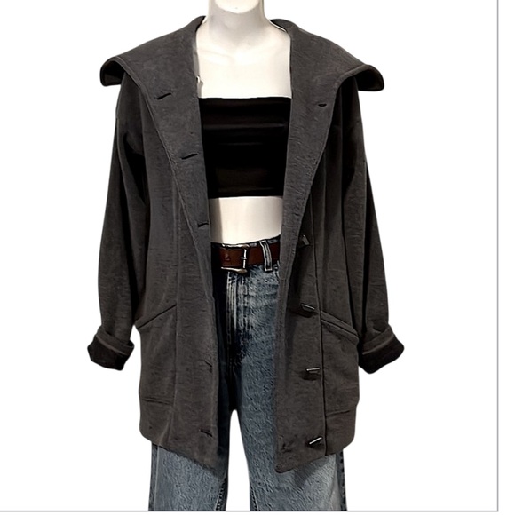 Oakley Gretchen Bleiler Signature Series Gray Button Down Fleece Jacket XS - Picture 2 of 13